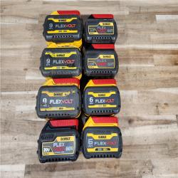 HOUSTON LOCATION - AS-IS DEWALT FLEXVOLT BATTERY PACK QTY - 8