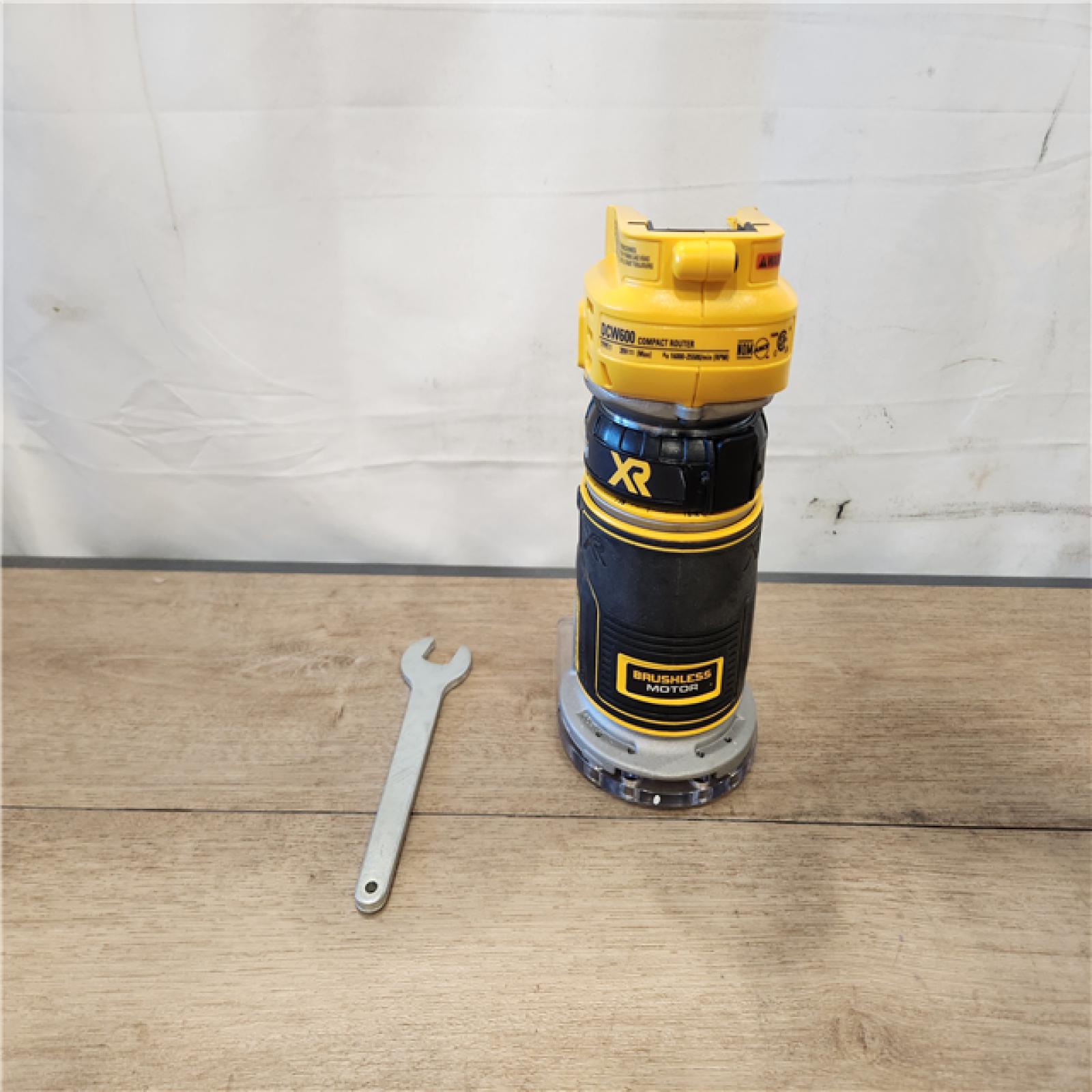 AS-IS- DEWALT 20V MAX XR Lithium-Ion Brushless Cordless Compact Router (Tool Only)