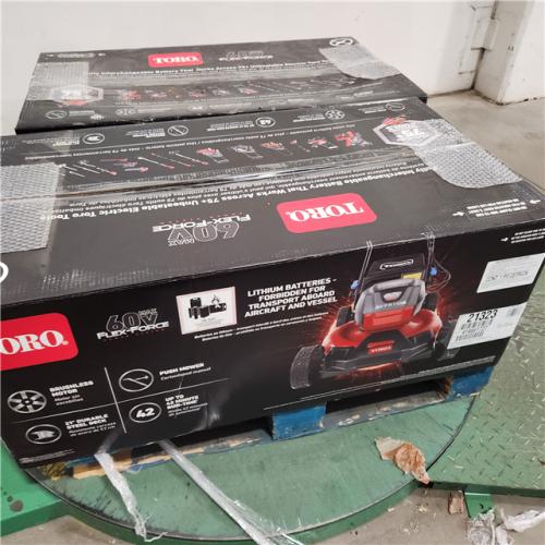 Dallas Location - NEW- Toro Recycler 60-volt Max 21-in  Lawn Mower 4 Ah (1-Battery and Charger Included)Lot Of 2