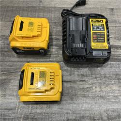 AS-IS DEWALT 20V MAX Lithium-Ion Battery Kit with 5.0Ah and 2.0Ah Battery and Charger