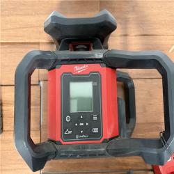 California AS-IS Milwaukee M18 Red Exterior Dual Slope Rotary Laser Level Kit with Receiver & Remote