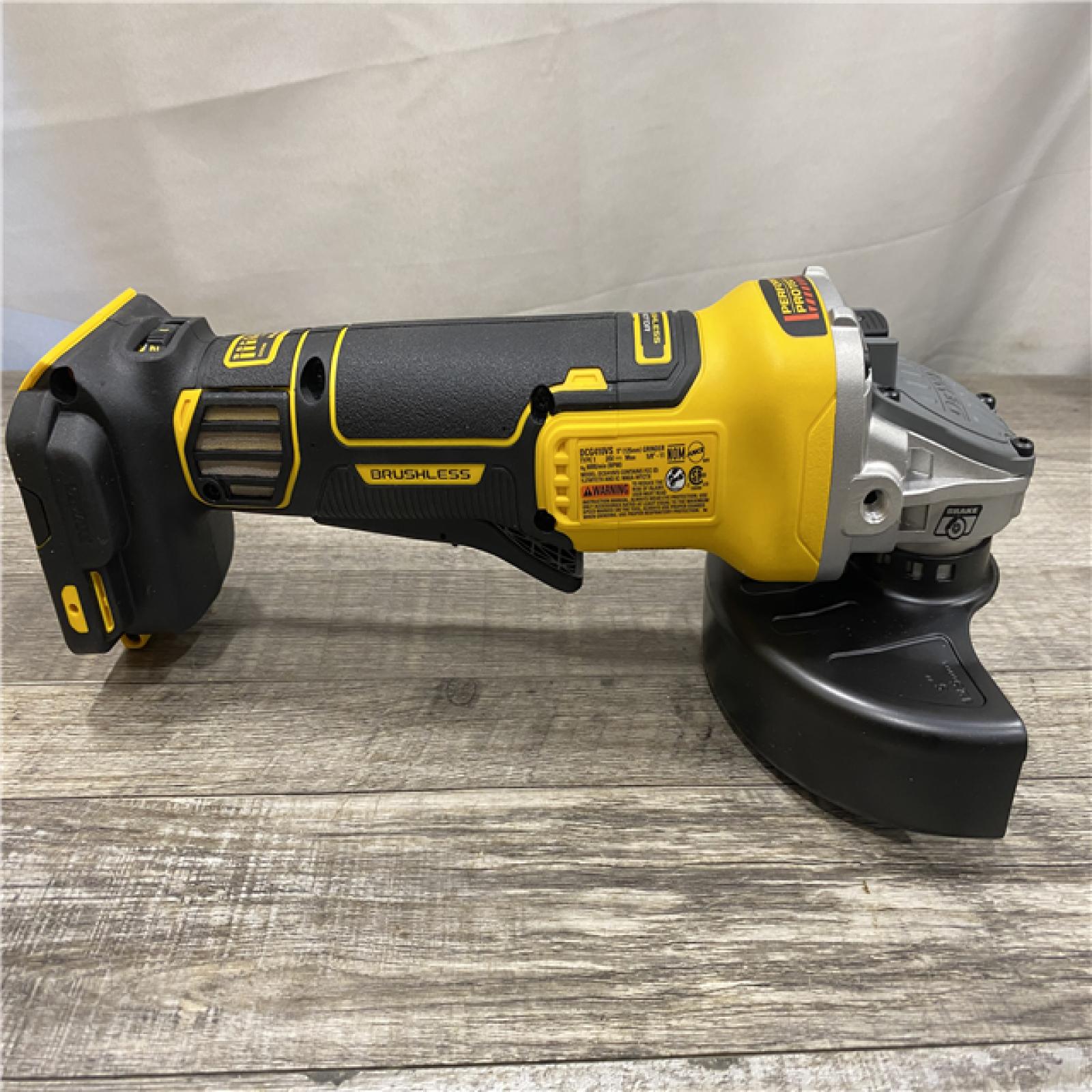 AS-IS DEWALT 20V XR Cordless 4-1/2. in. to 5 in. Variable Speed Angle Grinder (Tool Only)