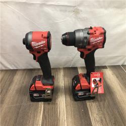 AS-IS Milwaukee  FUEL 18V Lithium-Ion Brushless Cordless Hammer Drill and Impact Driver Combo Kit