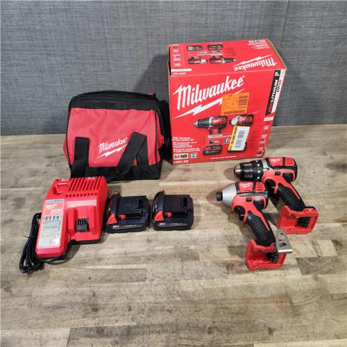 HOUSTON LOCATION - AS-IS Milwaukee 18V Cordless Brushed 2-Tool Drill/Driver and Impact Driver Kit