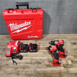 HOUSTON LOCATION - AS-IS (APPEARS LIKE NEW) M18 FUEL 18V Lithium-Ion Brushless Cordless Hammer Drill and Impact Driver Combo Kit (2-Tool) with 2 Batteries