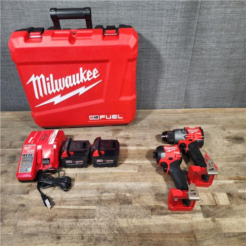 HOUSTON LOCATION - AS-IS (APPEARS LIKE NEW) M18 FUEL 18V Lithium-Ion Brushless Cordless Hammer Drill and Impact Driver Combo Kit (2-Tool) with 2 Batteries