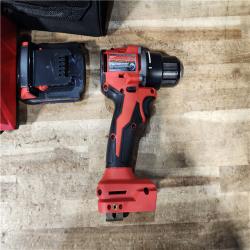 HOUSTON LOCATION - AS - IS Milwaukee 18V Lithium-Ion Brushless Cordless 1/2 in. Compact Drill/Driver with kit