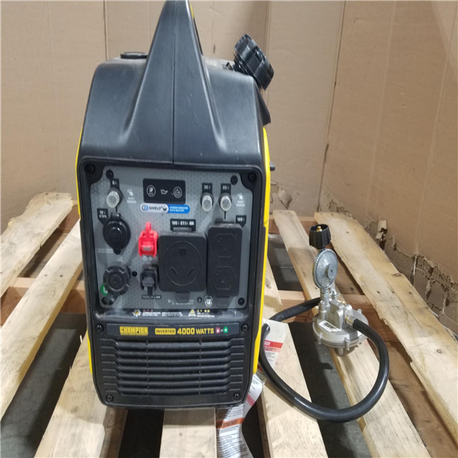 CALIFORNIA AS-IS CHAMPION DUAL FUEL PORTABLE GENERATOR