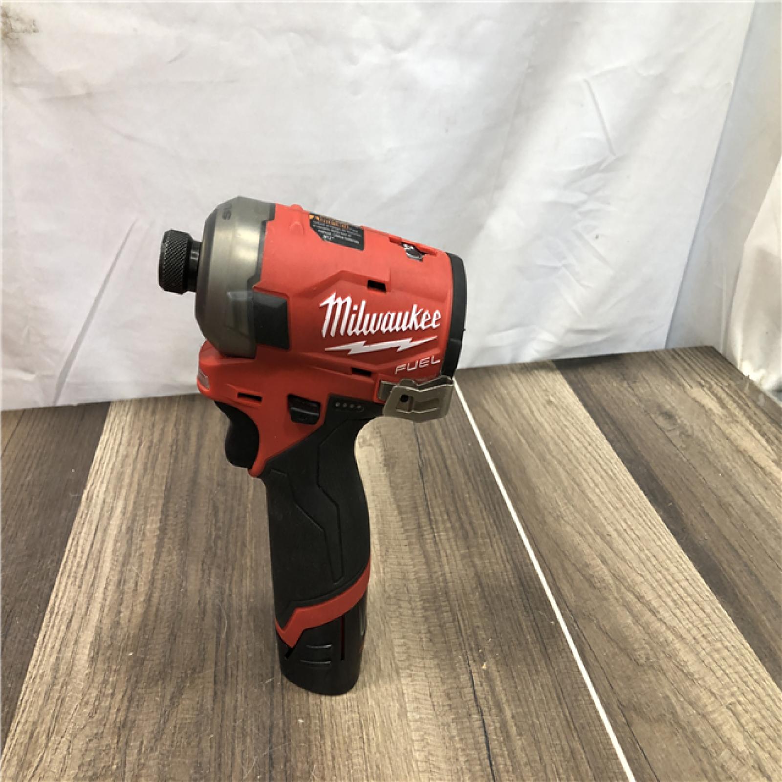 AS-IS Milwaukee FUEL SURGE 12V Lithium-Ion Brushless Cordless 1/4 in. Hex Impact Driver Compact Kit