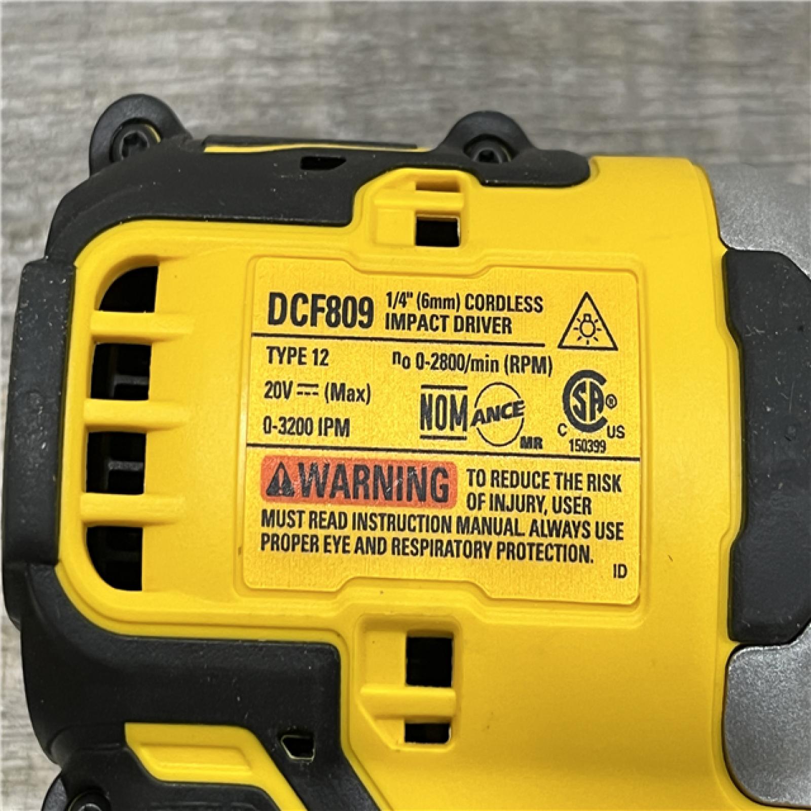 AS-IS DEWALT Atomic 20V Max Lithium-Ion Brushless Cordless Compact 1/4 in. Impact Driver Kit