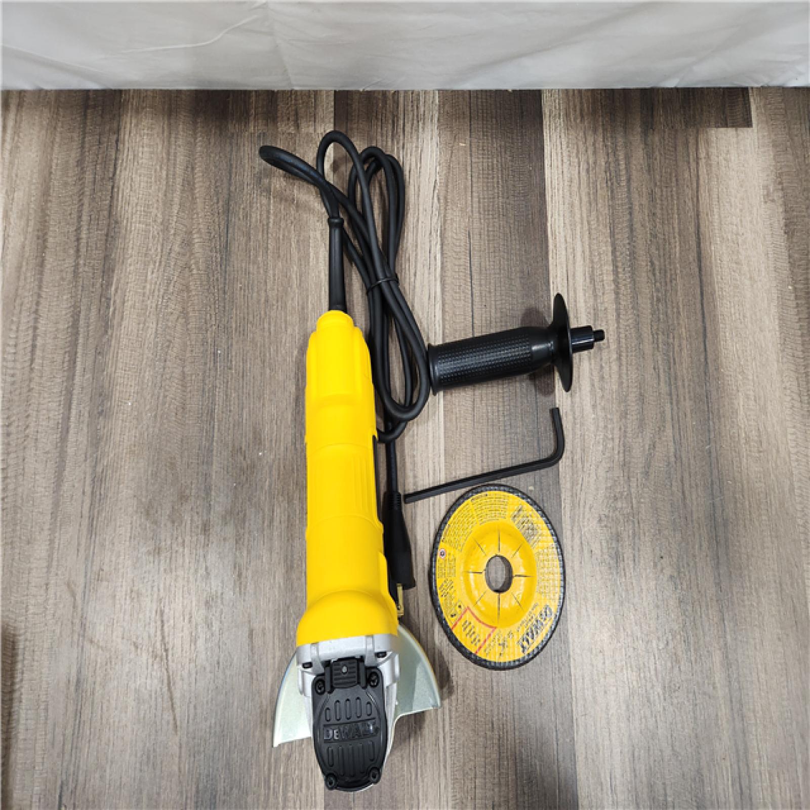 AS-IS DEWALT 7 Amp 4.5 in. Small Corded Angle Grinder with 1-Touch Guard