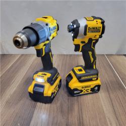 GOOD DEWALT 20V MAX XR Hammer Drill and ATOMIC Impact Driver 2 Tool Cordless Combo Kit with (2) 4.0Ah Batteries, Charger, and Bag