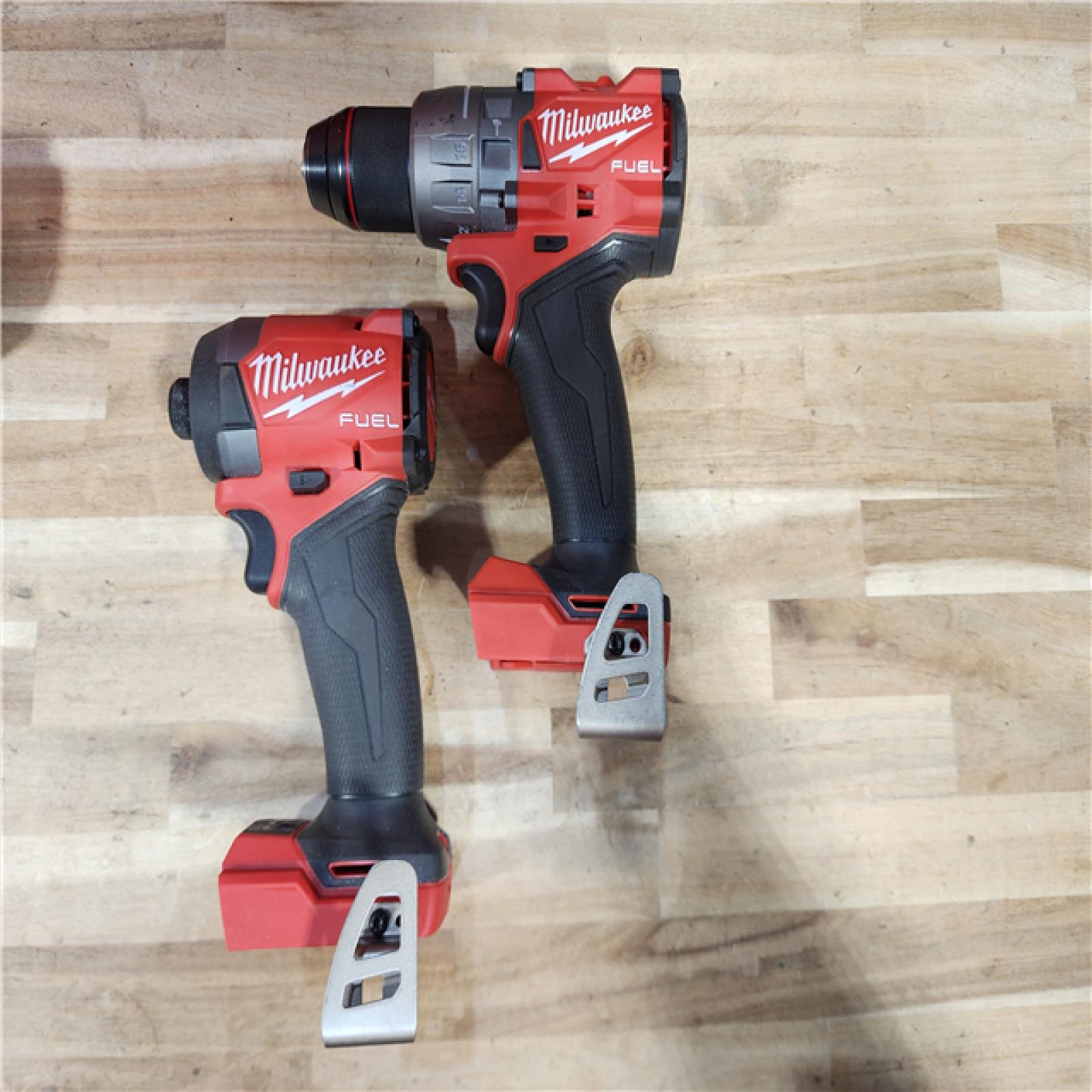 HOUSTON LOCATION - AS-IS Milwaukee  FUEL 18V Lithium-Ion Brushless Cordless Hammer Drill and Impact Driver Combo Kit