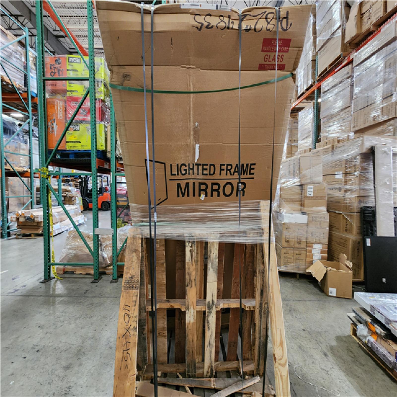 Phoenix Location WELLFOR RECA 84 in W x 42 in. H Rectangular Single Aluminum Framed Anti-Fog LED Light Wall Bathroom Vanity Mirror in Matte Black