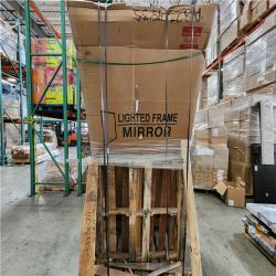 Phoenix Location WELLFOR RECA 84 in W x 42 in. H Rectangular Single Aluminum Framed Anti-Fog LED Light Wall Bathroom Vanity Mirror in Matte Black