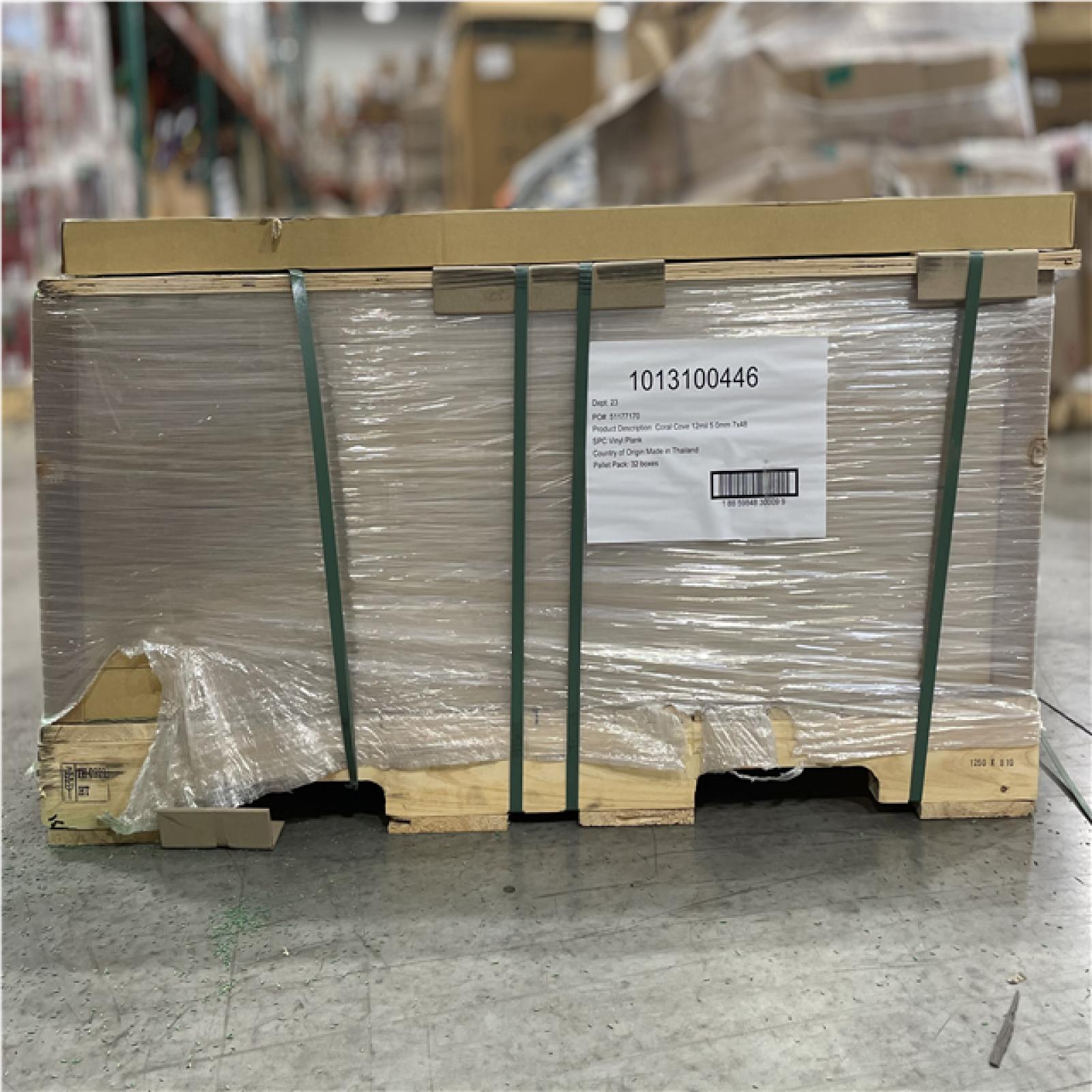DALLAS LOCATION- HOME DECORATORS COLLECTION Coral Cove Hickory 12 MIL x 7 in. W x 48 in. L Vinyl Plank Flooring PALLET (36 CASES)