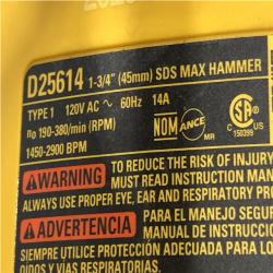 AS-IS DeWalt 1-3/4 in. SDS MAX Combination Rotary Hammer Kit with Case and Side Handle