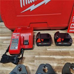 HOUSTON LOCATION - AS-IS (APPEARS LIKE NEW) M18 18-Volt Lithium-Ion Brushless Cordless FORCE LOGIC Press Tool Kit with 1/2 in. - 2 in. Jaws Kit (6-Jaws Included)