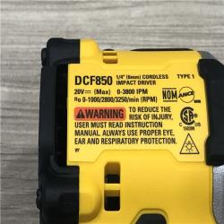 AS-IS DeWalt DCF850B 20V Cordless Compact 1/4 Impact Driver (Tool Only)