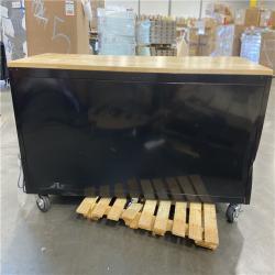 DALLAS LOCATION - Husky Tool Storage 72 in. W Standard Duty Gloss Black Mobile Workbench Tool Chest