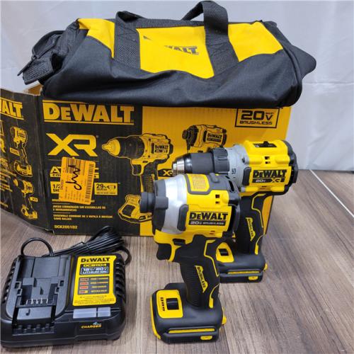AS-IS  DEWALT 20V MAX XR Cordless Drill/Driver, ATOMIC Impact Driver 2 Tool Combo Kit