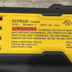 AS-IS DEWALT 20V MAX Cordless Battery Powered Pruner Kit