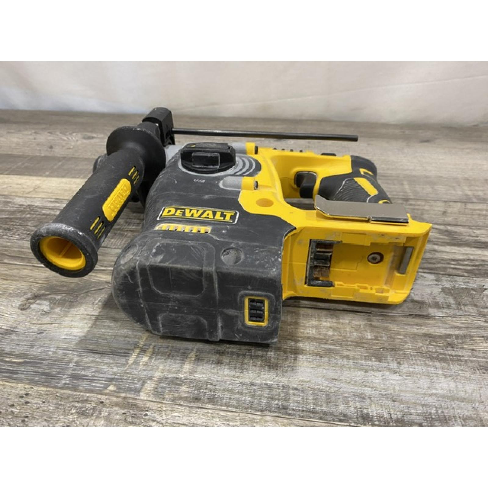 AS-IS DEWALT 20V MAX XR Cordless Brushless 1 in. SDS Plus L-Shape Rotary Hammer (Tool Only)