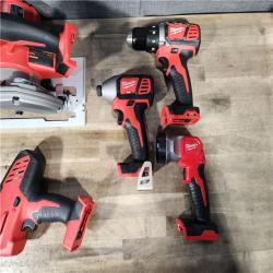 HOUSTON LOCATION - AS-IS (APPEARS LIKE NEW) M18 18V Lithium-Ion Cordless Combo Kit (5-Tool) with (1) 3.0Ah and (1) 1.5Ah Battery  (1) Charger  (1) Tool Bag