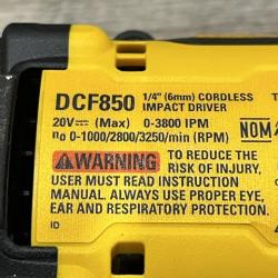 AS-IS DEWALT ATOMIC 20V MAX Lithium-Ion Cordless 1/4 in. Brushless Impact Driver Kit