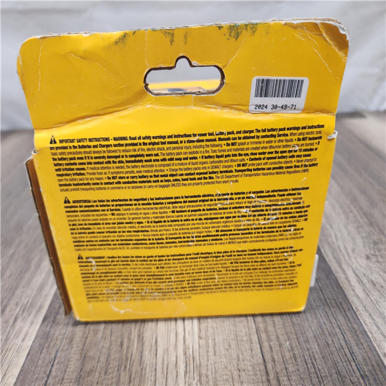 NEW! DEWALT FLEXVOLT 20V/60V MAX Lithium-Ion 9.0Ah Battery