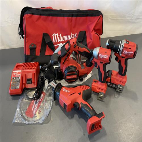 AS-IS - Milwaukee M18 4 Tool Combo Kit