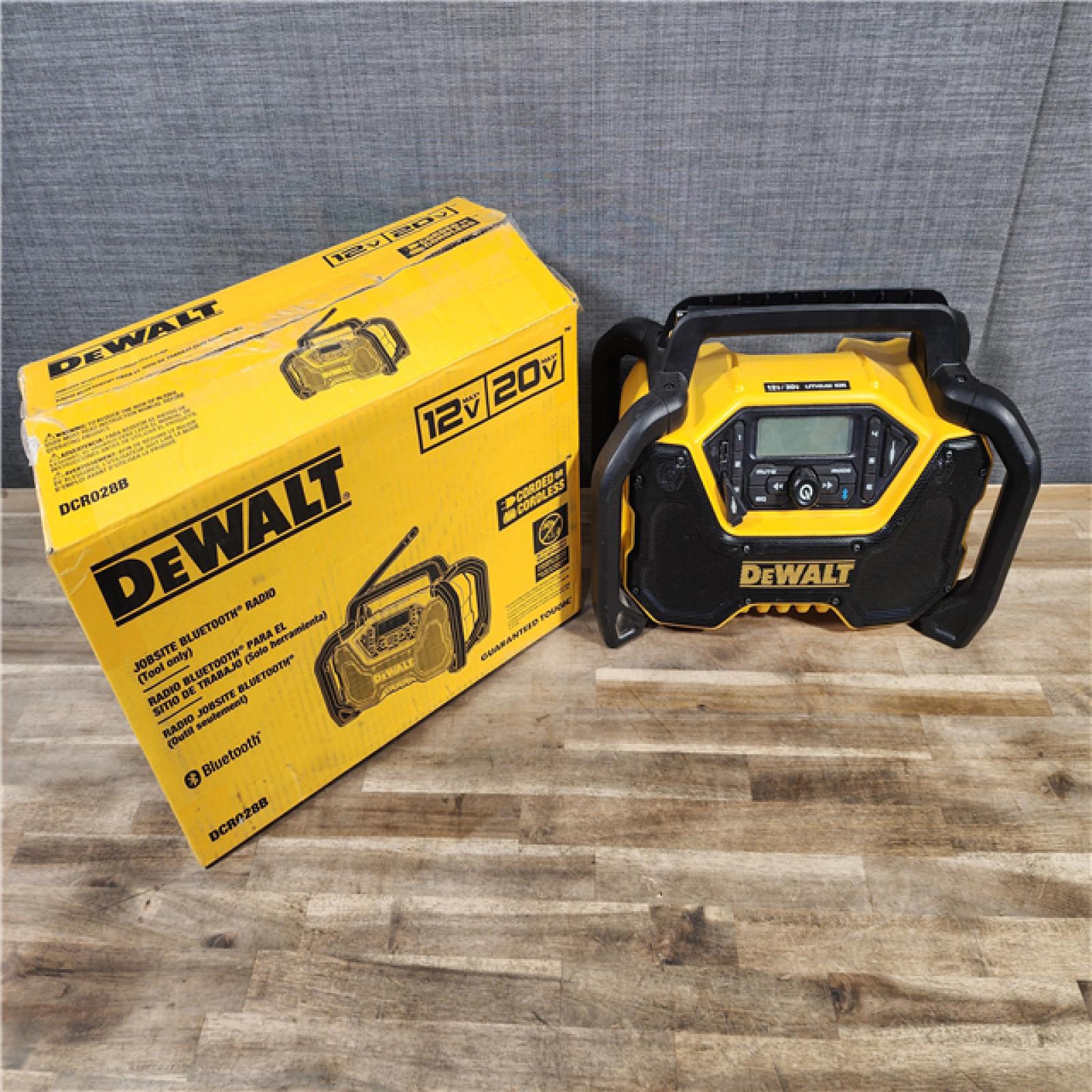 HOUSTON LOCATION - AS-IS DEWALT 20-Volt MAX Compact Bluetooth Radio (Tool Only)