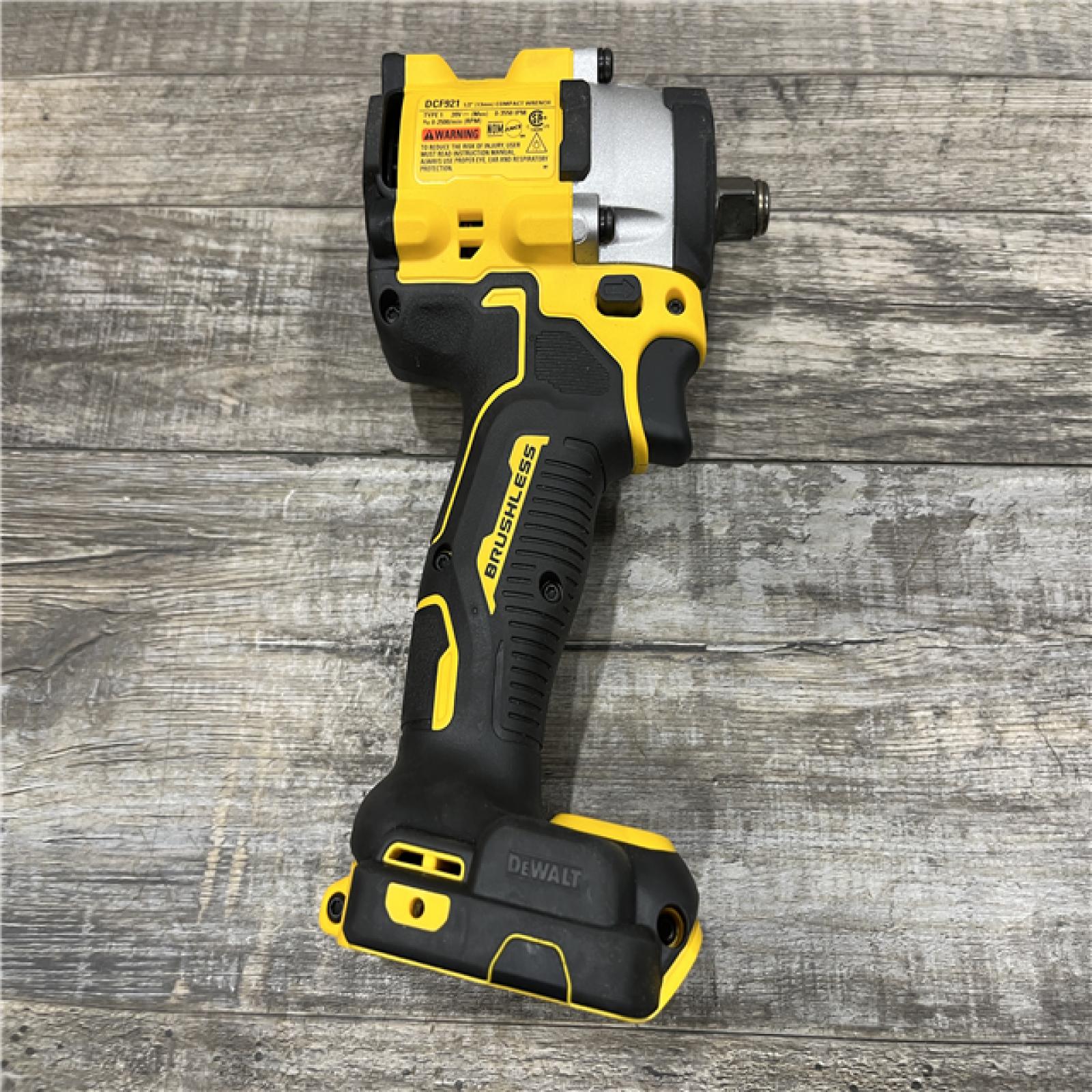 AS-IS DEWALT ATOMIC 20V MAX Cordless Brushless 1/2 in. Variable Speed Impact Wrench (Tool Only)