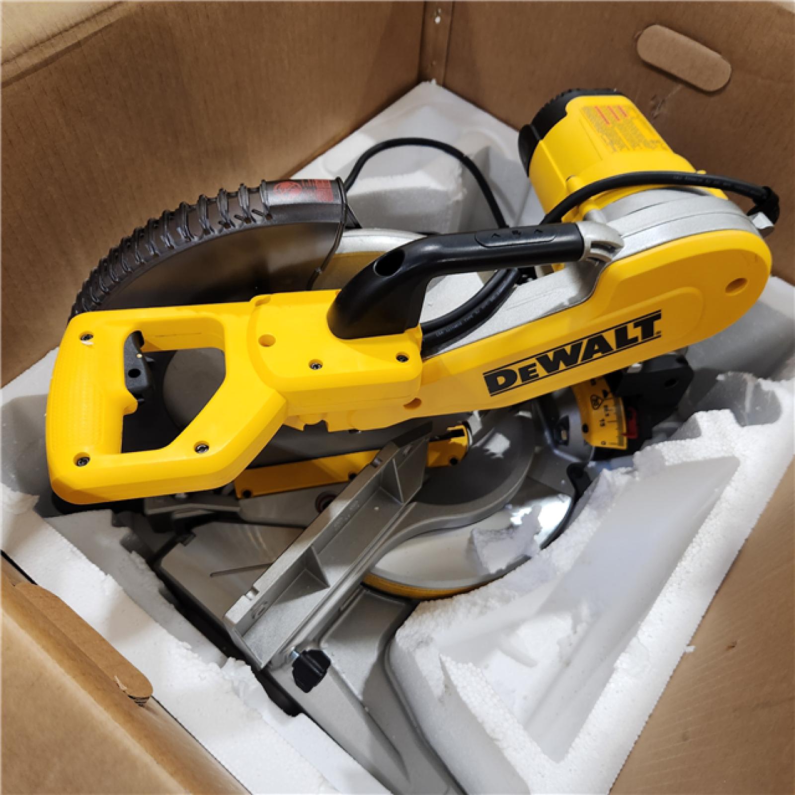 AS-IS DEWALT 12 in. 15 Amp Compound Double Bevel Miter Saw