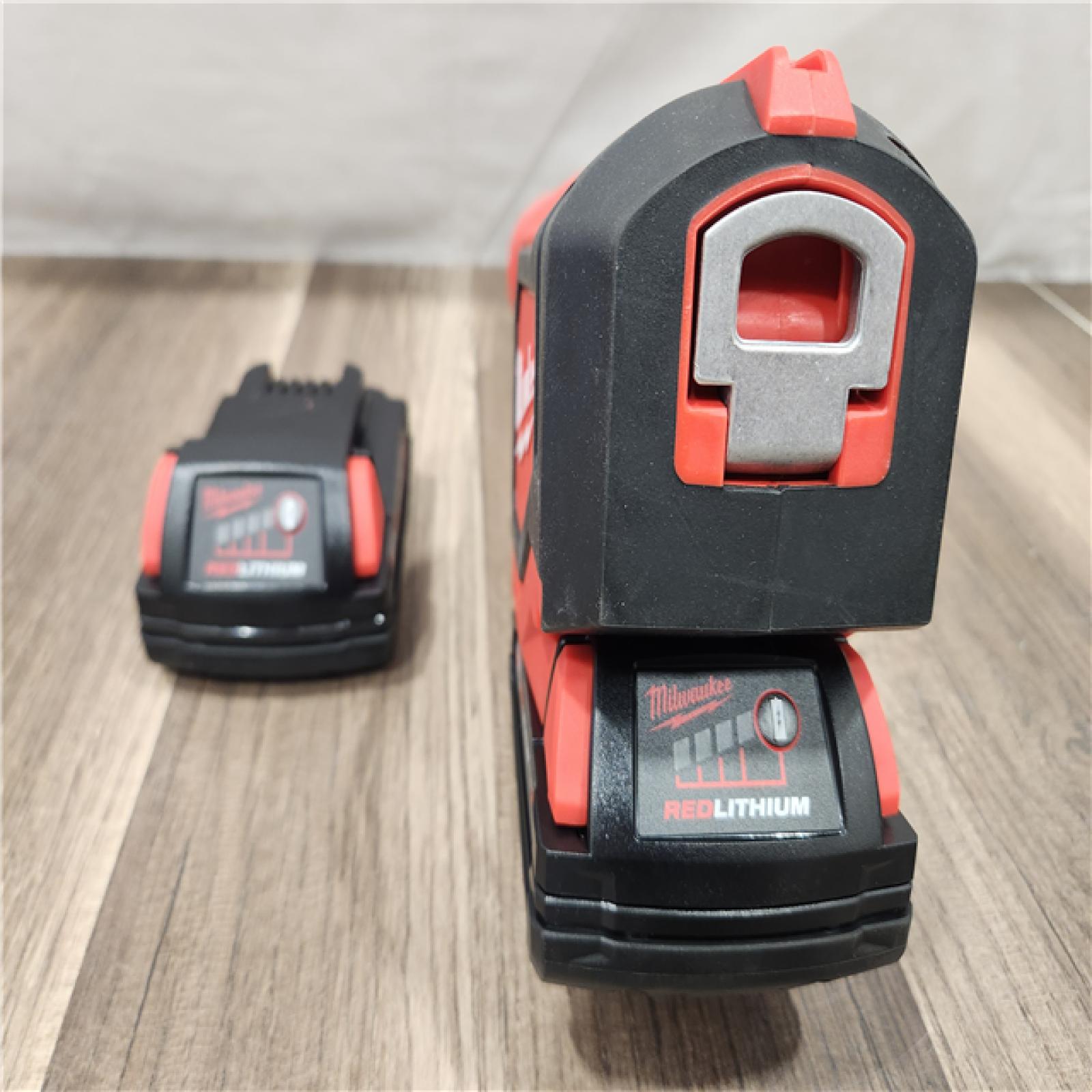AS-IS- M18 18V Lithium-Ion Cordless Short Throw Press Tool Kit with 3 PEX Crimp Jaws (2) 2.0 Ah Batteries and Charger