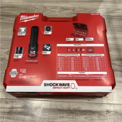 NEW Milwaukee SHOCKWAVE 3/8 in. Drive SAE and Metric 6 Point Impact Socket Set (43-Piece)