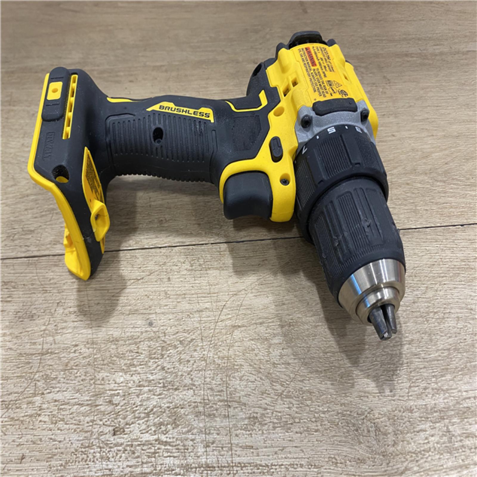 AS-IS DEWALT ATOMIC 20-Volt MAX Brushless Cordless 1/2 in. Drill Driver (Tool-Only)
