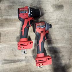 HOUSTON LOCATION - AS-IS Milwaukee M18 18V Lithium-Ion Brushless Cordless Compact Drill/Impact Combo Kit (2-Tool) W/(2) 2.0 Ah Batteries  Charger & Bag