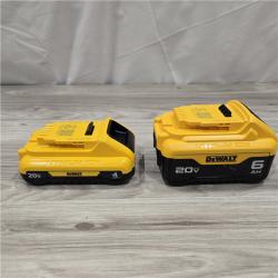 AS-IS DEWALT 20V MAX Lithium-Ion 6.0Ah and 4.0Ah Battery and Charger Starter Kit