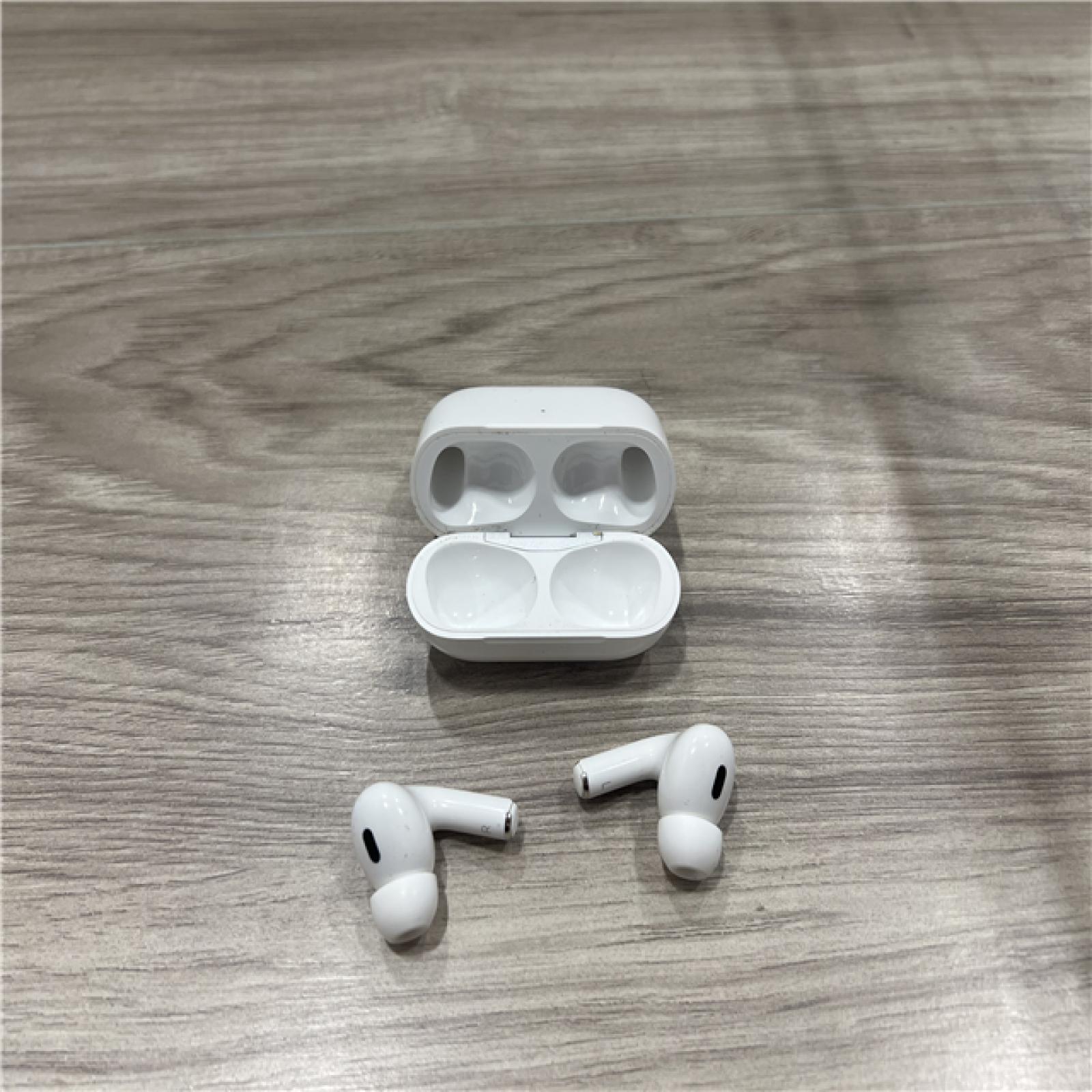 AS-IS Apple AirPods Pro (2nd Generation) with the USB-C MagSafe Charging Case