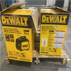 Dallas Location - As-Is DEWALT 2200W Portable Inverter Generator  DXGNI2500(Lot Of 2)