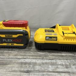 AS-IS DEWALT 20V/60V MAX FLEXVOLT Lithium-Ion 9.0Ah Battery and Charger Starter Kit