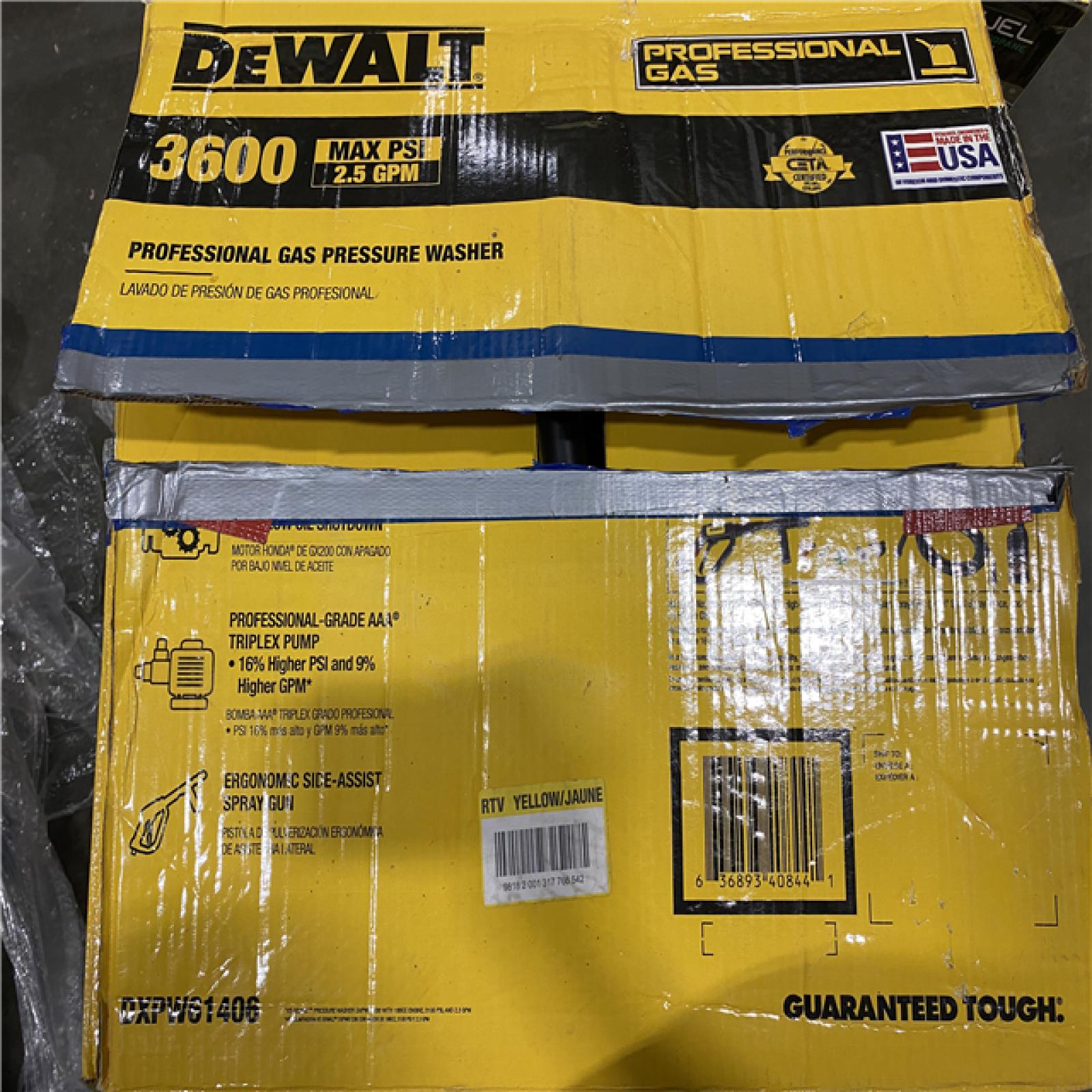 Dallas Location - As-Is DEWALT 3600 PSI 2.5 GPM Gas Pressure Washer