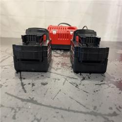 AS-IS- Milwaukee M18 18-Volt Lithium-Ion XC Starter Kit with Two 5.0Ah Batteries and Charger