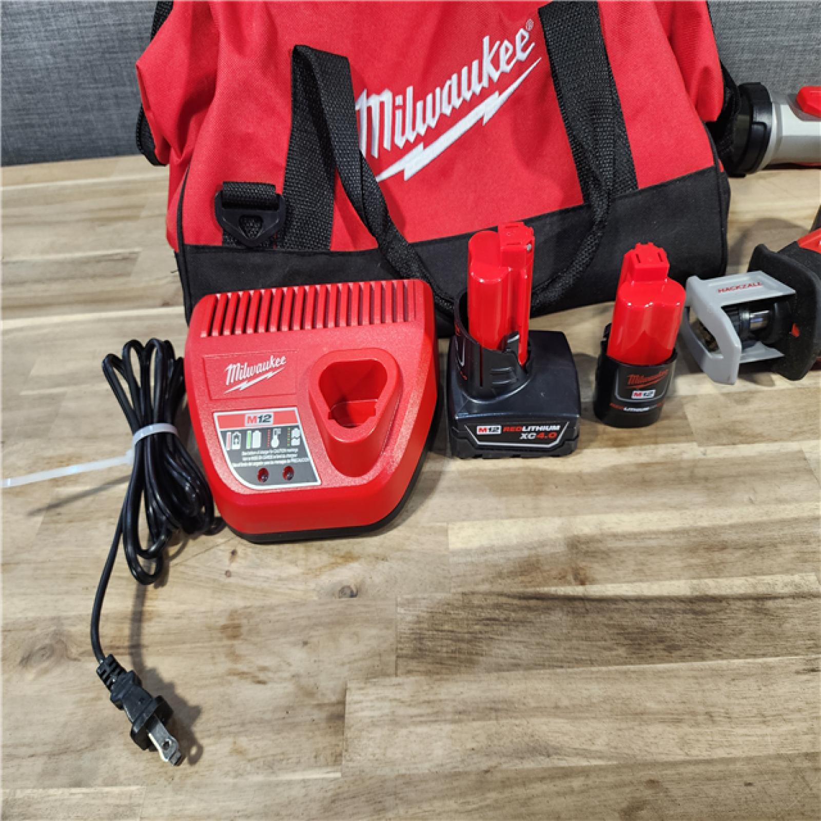 HOUSTON LOCATION - AS-IS Milwaukee 5 Tool Combo Kit W/ (2) Battery & Charger