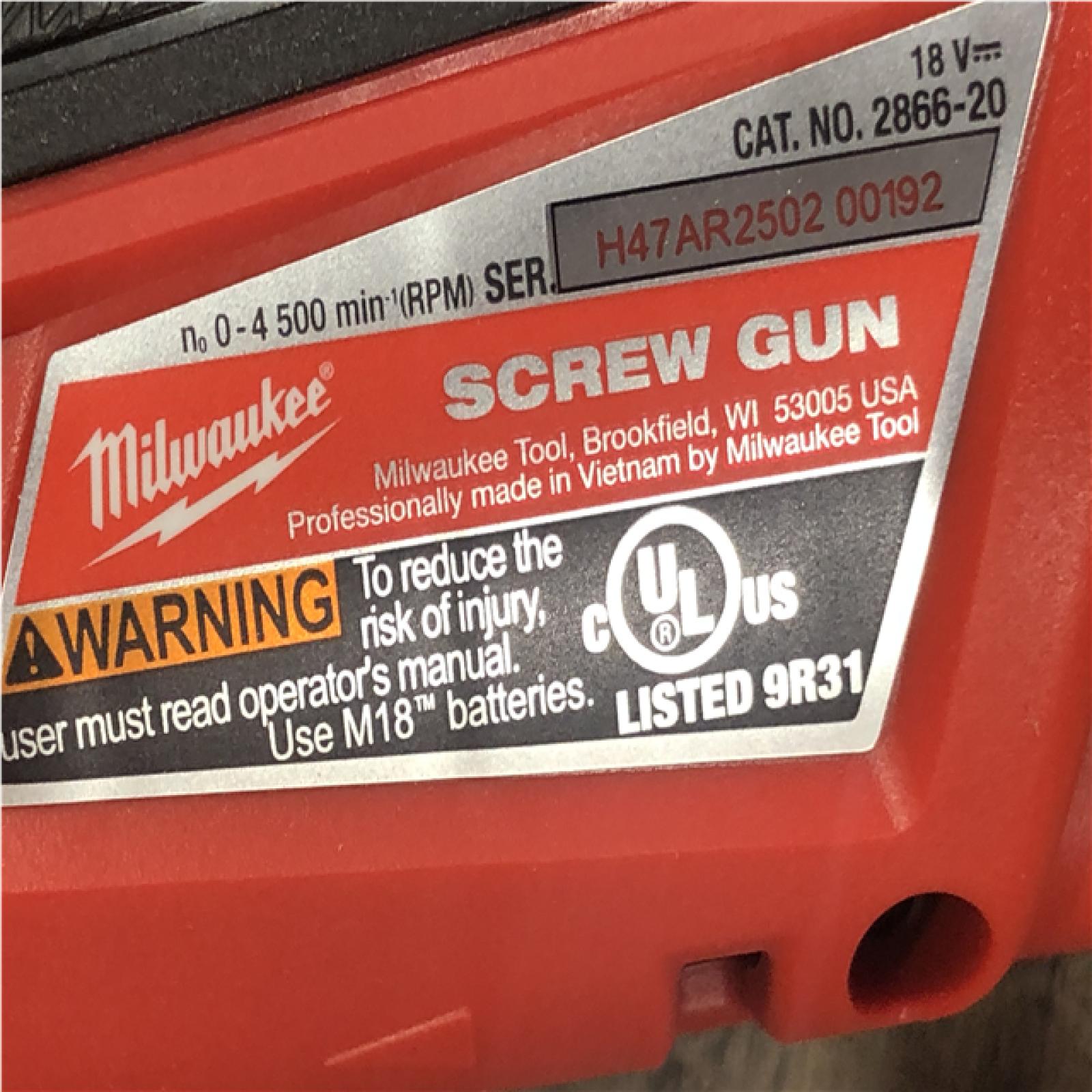 AS-IS Milwaukee FUEL 18V Lithium-Ion Brushless Cordless Drywall Screw Gun (Tool-Only)