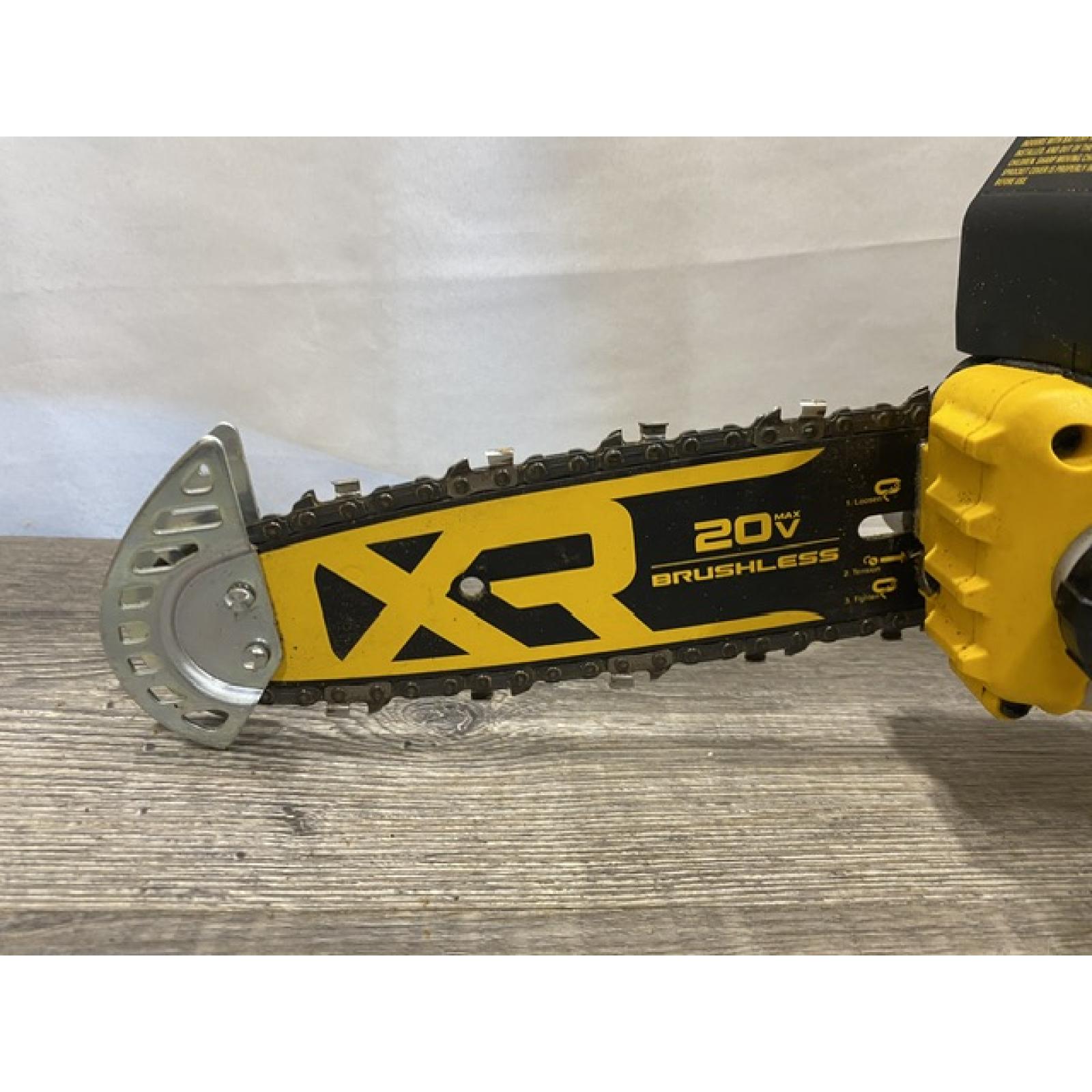 AS-IS DEWALT 20V MAX 8 in. Brushless Cordless Battery Powered Pruning Chainsaw (Tool Only)