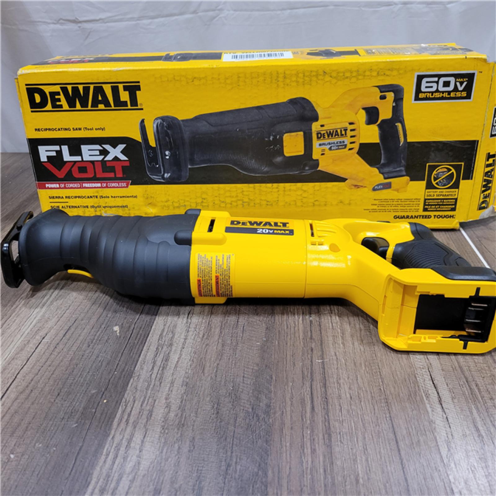 AS-IS DeWalt DCS389B FLEXVOLT 60V MAX Cordless Brushless Reciprocating Saw (Tool-Only)
