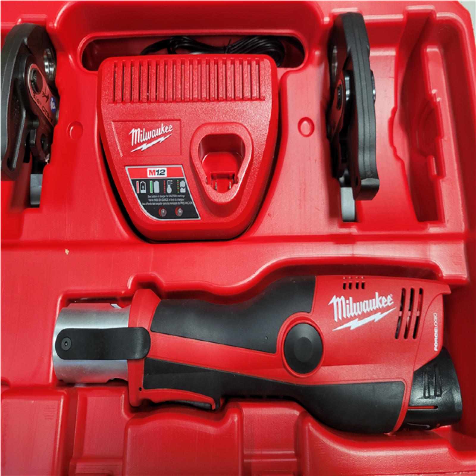 CALIFORNIA AS-IS MILWAUKEE M12 FORCE LOGIC PRESS TOOL