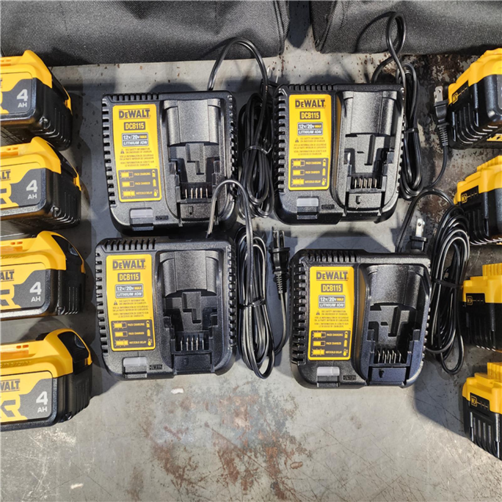 HOUSTON LOCATION - AS-IS (APPEARS LIKE NEW) (4) Dewalt-DCB246CK 20V MAX* Lithium Ion Starter Kit
